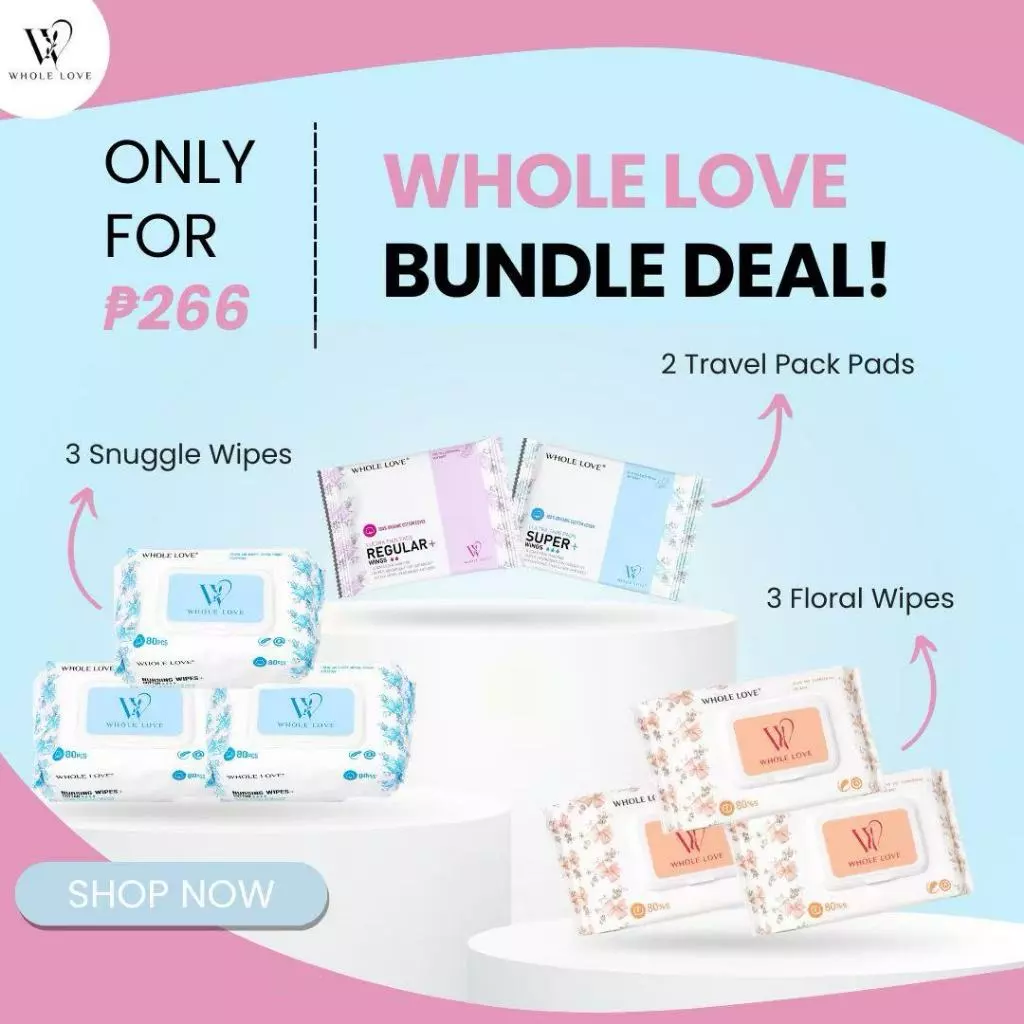 Sanitary Pads Travel Pack Sanitary Pads + Daily Liner + Snuggle Wipes