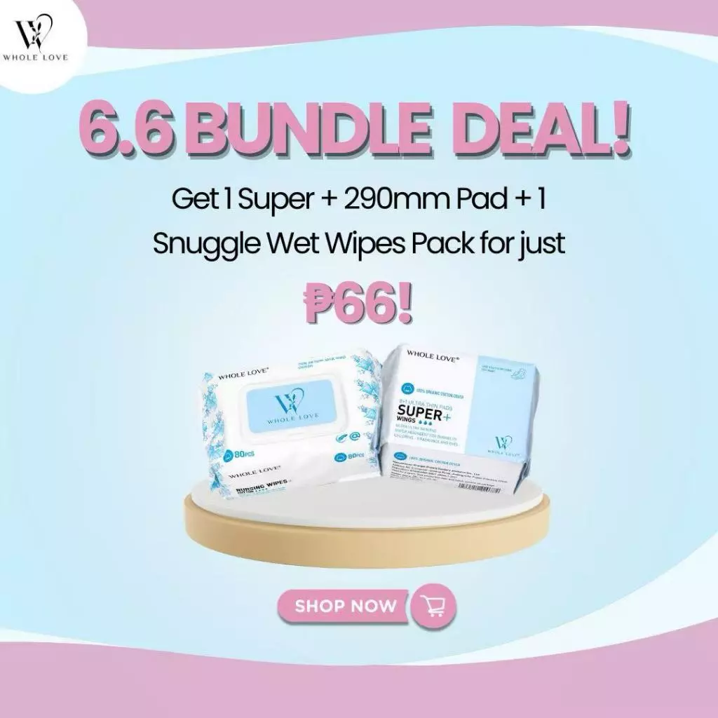 Sanitary Pads Travel Pack Super + Snuggle Wipes